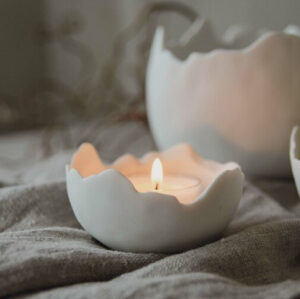 Eggshell Skål/Ljuslykta - Majas lyktor/ Barncancerfonden (Liten  5 x 8cm)