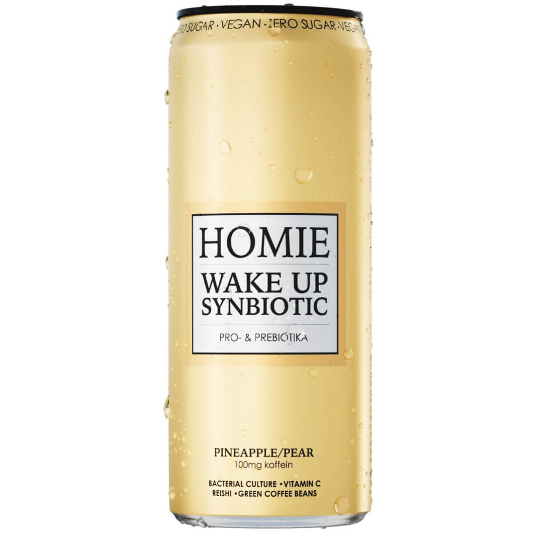 Homie Wake Up Synbiotic Pineapple/Pear 33cl(BF:2025-06-06)