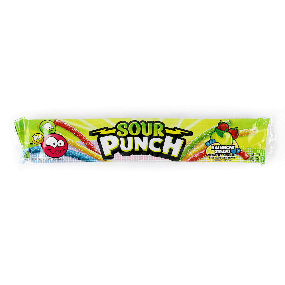 Sour Punch Straws Rainbow 57gram