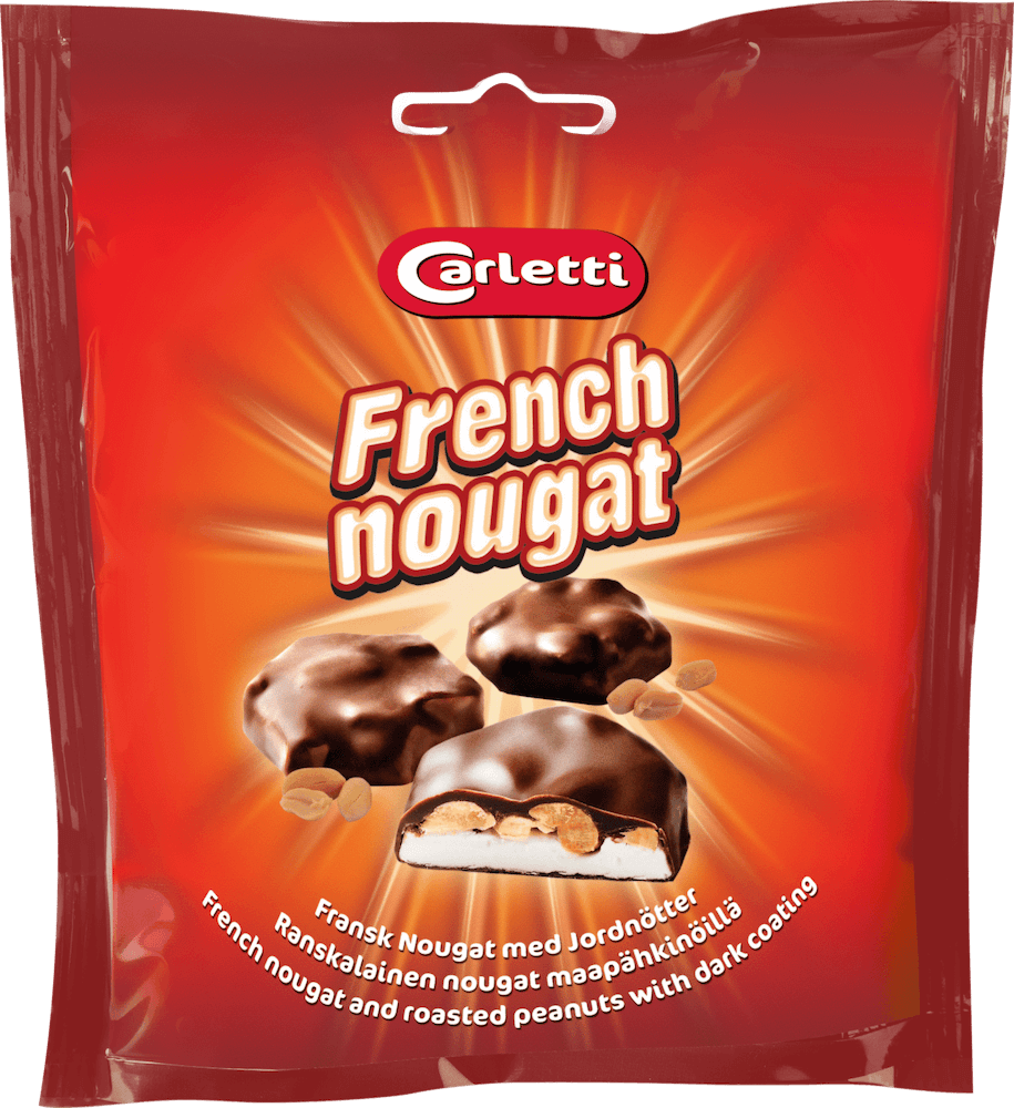 Carletti Fransk Nougat med Jordnötter 100g