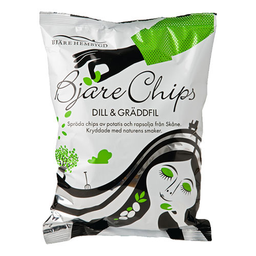 Bjäre Chips Dill & Gräddfil 200g(BF:2025-03-11)