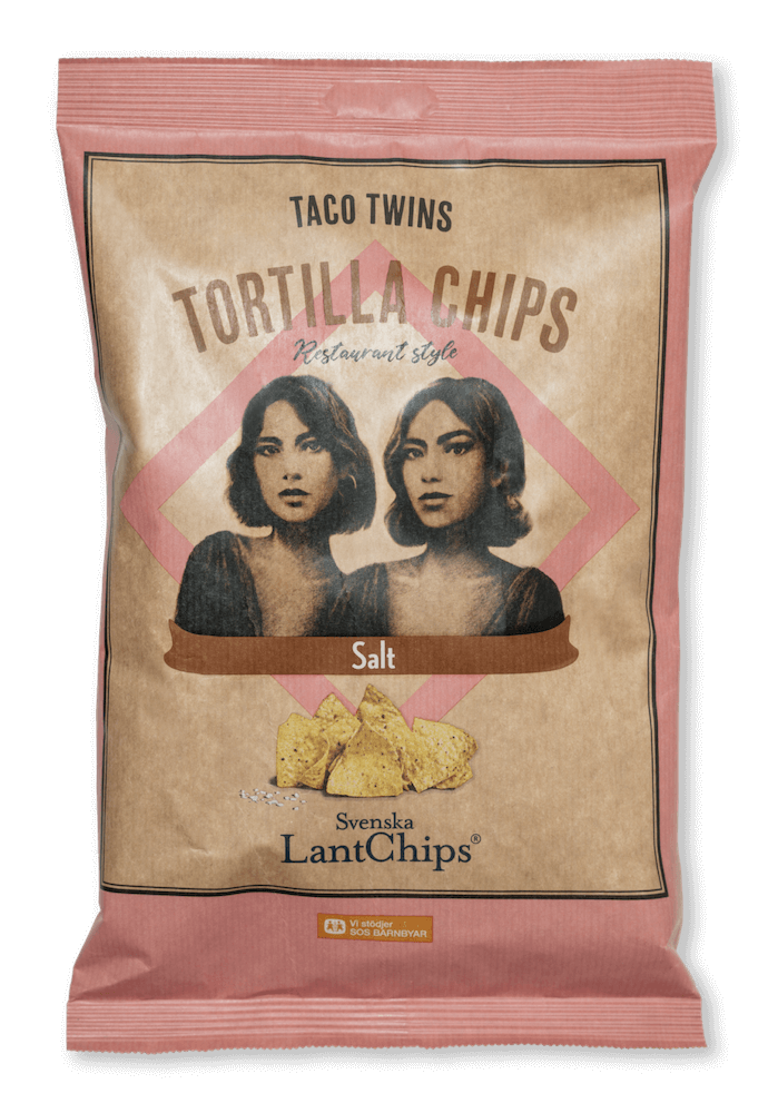 Taco Twins Tortilla Chips Salt 120g(BF:2025-03-22)