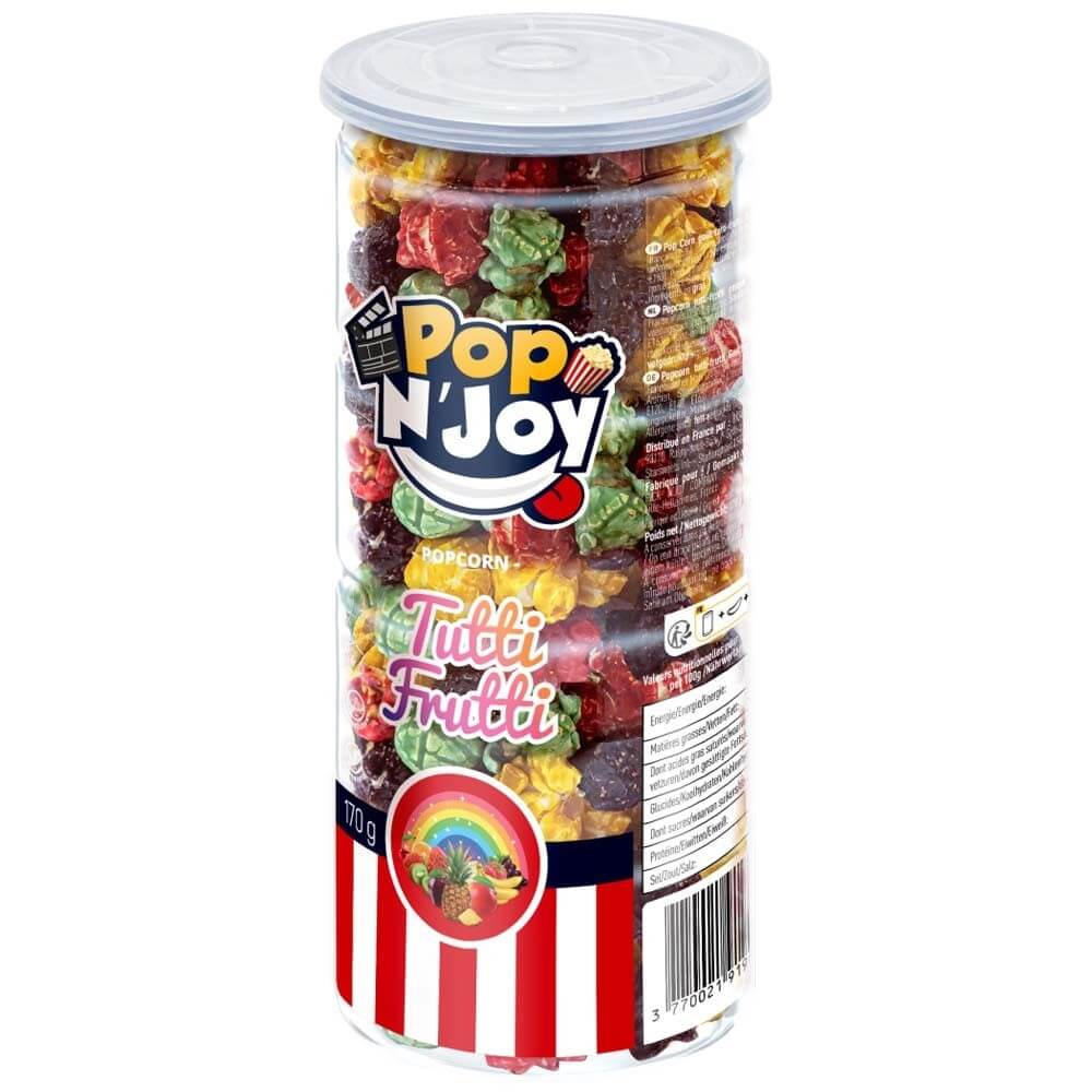 Pop N Joy Popcorn Tutti-Frutti 170g