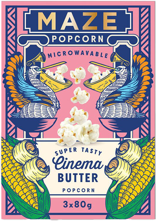 MAZE Popcorn Cinema Butter 3-pack 240g