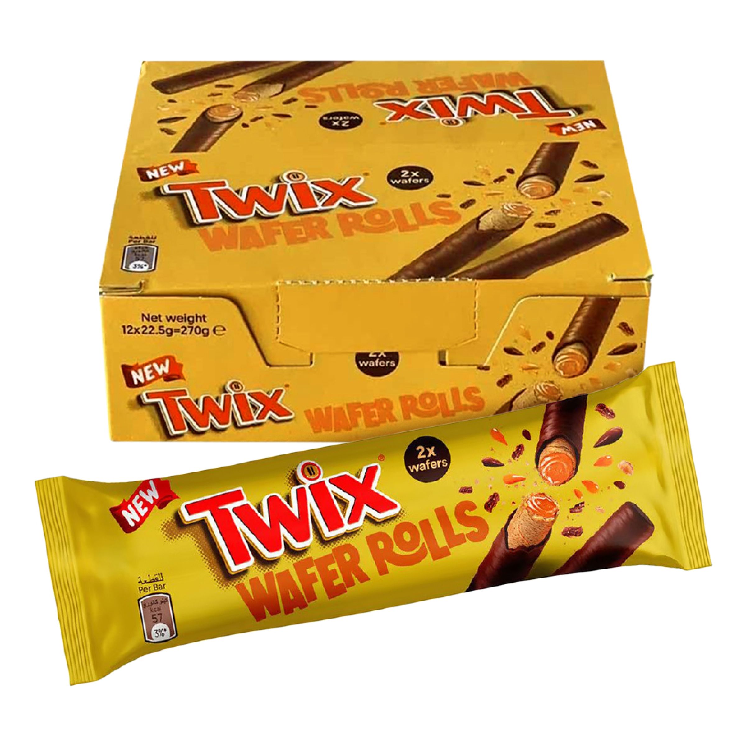 Twix Wafer Rolls Storpack - 12-pack