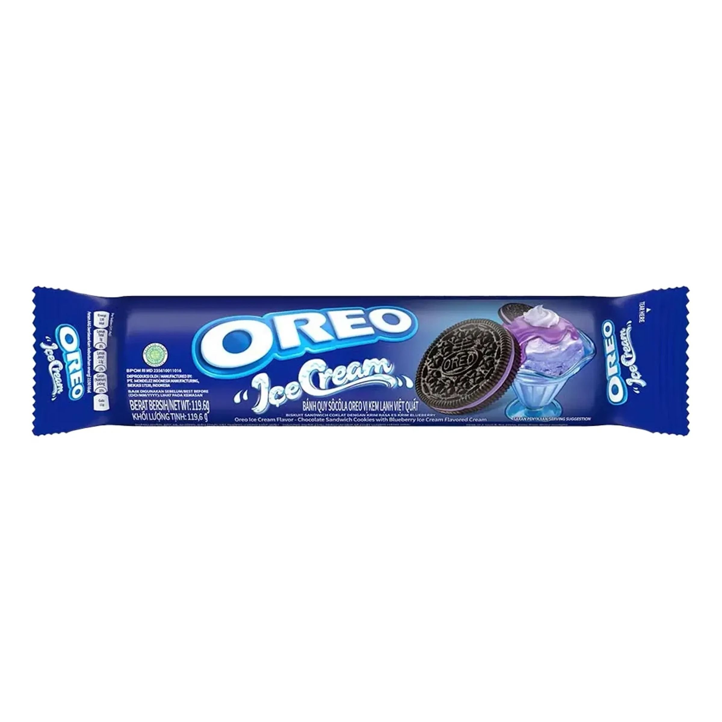 Oreo Ice Cream Blueberry Cookie - 119,6 gram