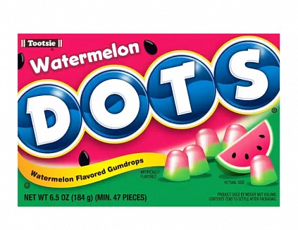 Tootsie Dots Watermelon Box 184g