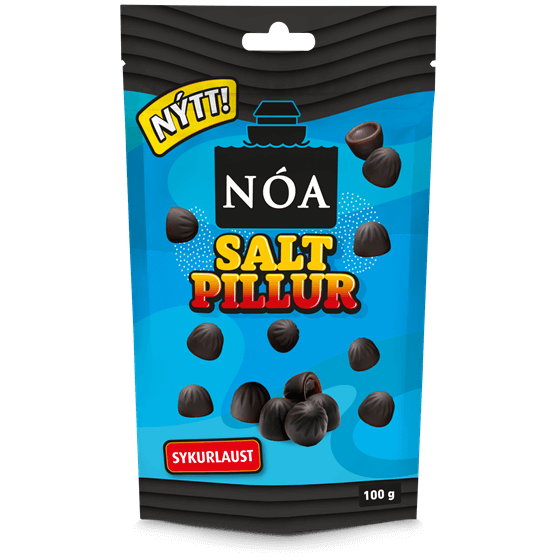 Nóa Saltpillur Sockerfria 100g