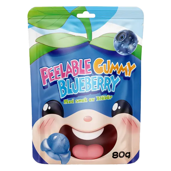 Peelable Gummy Blueberry 80g