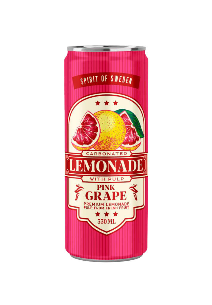 Spirit of Sweden - Lemonad Pink Grape 33cl