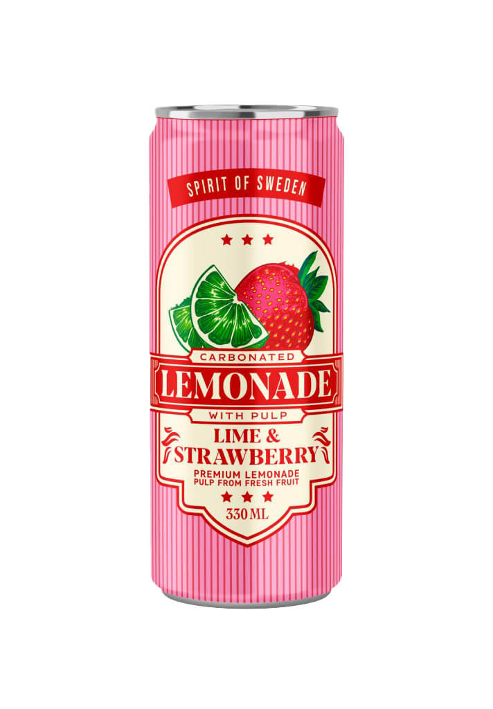 Spirit of Sweden - Lemonad Jordgubb och Lime 33cl