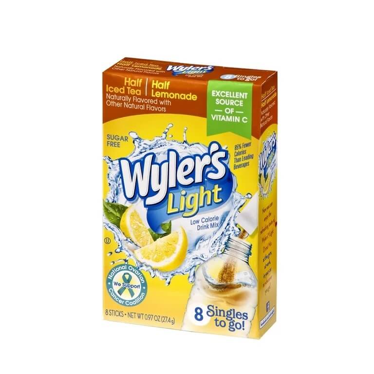 Wylers Light Singles To Go 8-pack - Half Iced Tea Half Lemonade