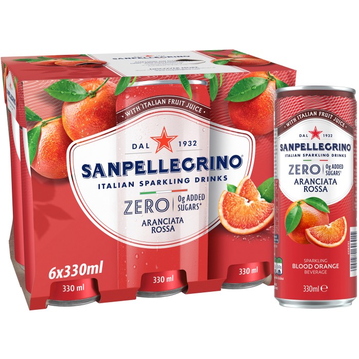 San Pellegrino Aranciata Rossa Zero 33cl x 6st