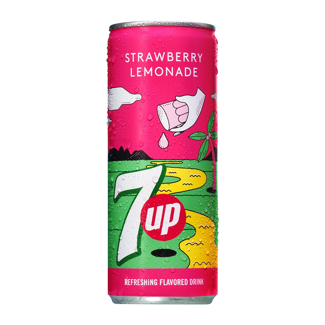 7UP Strawberry Lemonade 330ml x 24st