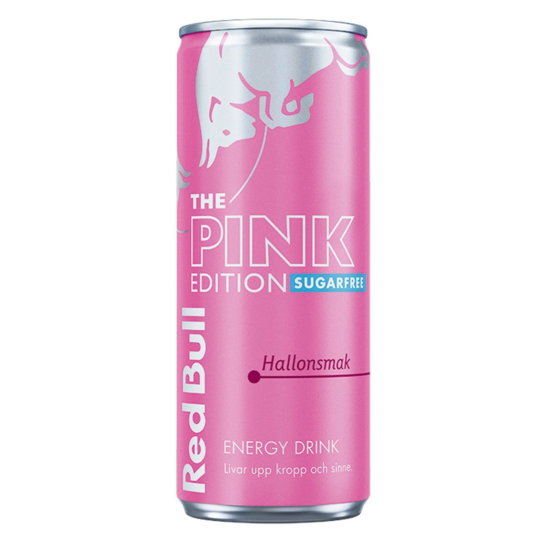 Red Bull Pink Edition Sugar Free Hallonsmak 25cl(BF:2026-01-03