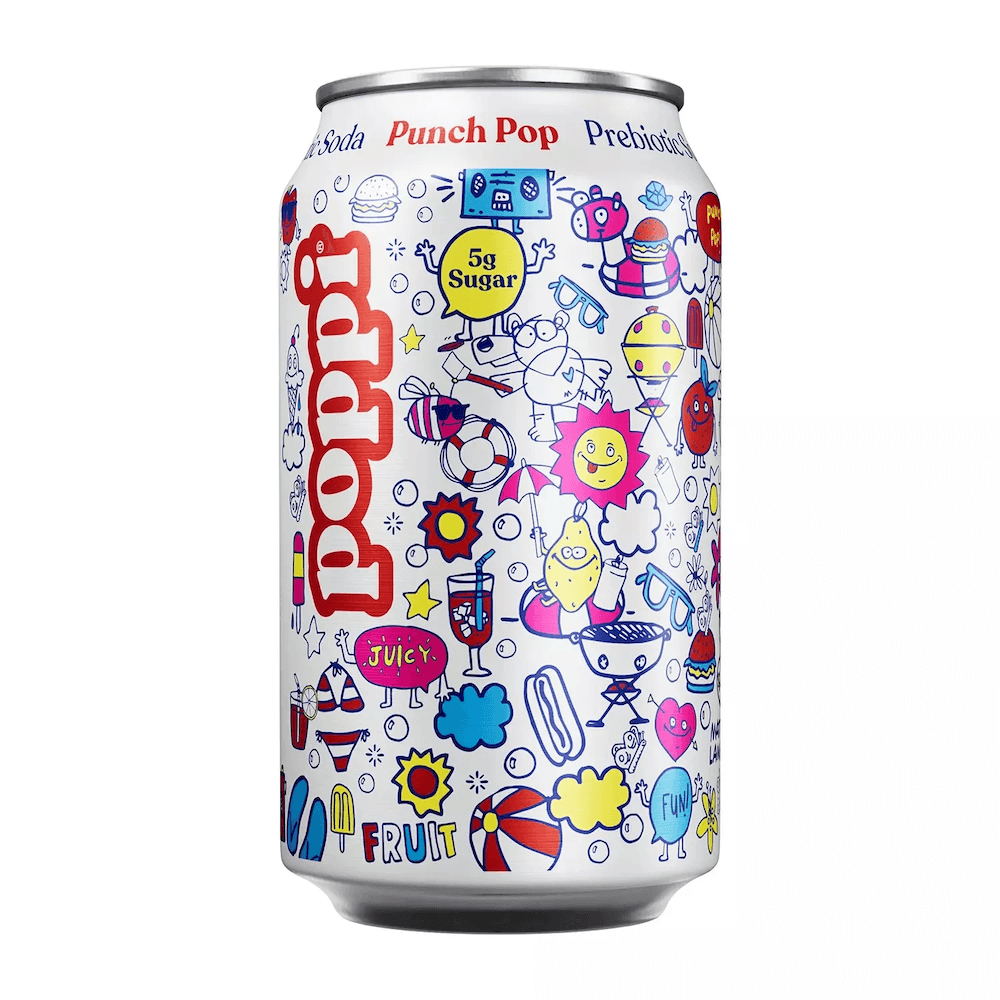 Poppi Prebiotic Soda Punch Pop 355ml