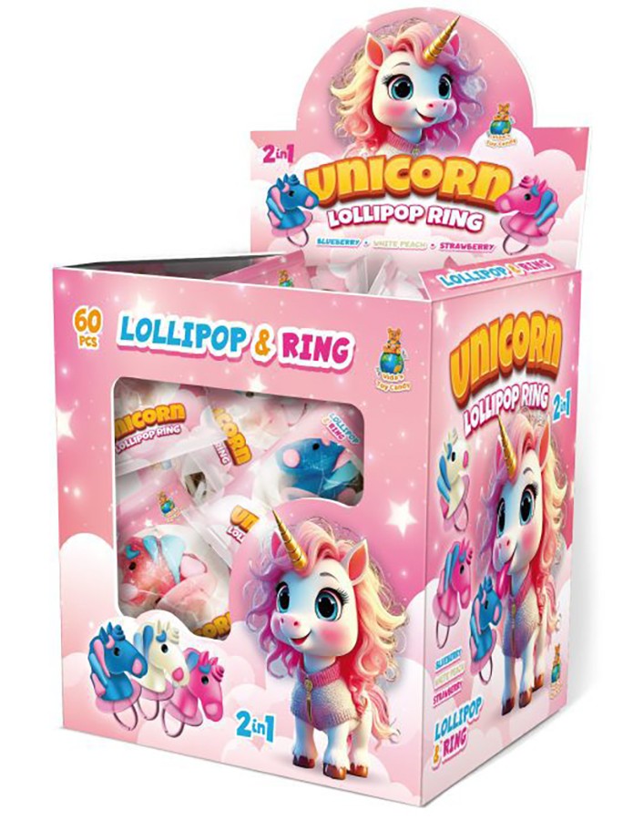 Unicorn Lollipop Ring 12g x 60st