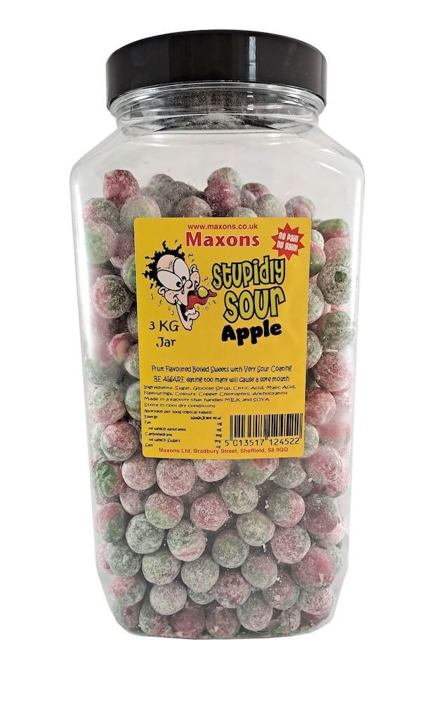 Maxons Stupidly Sour Jar Apple 3kg