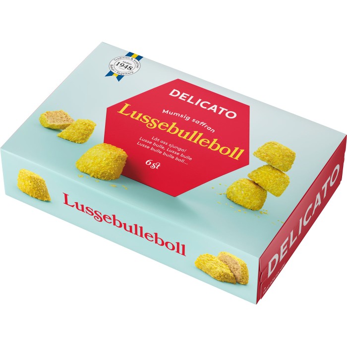 Delicato Lussebulleboll 6-pack 240g