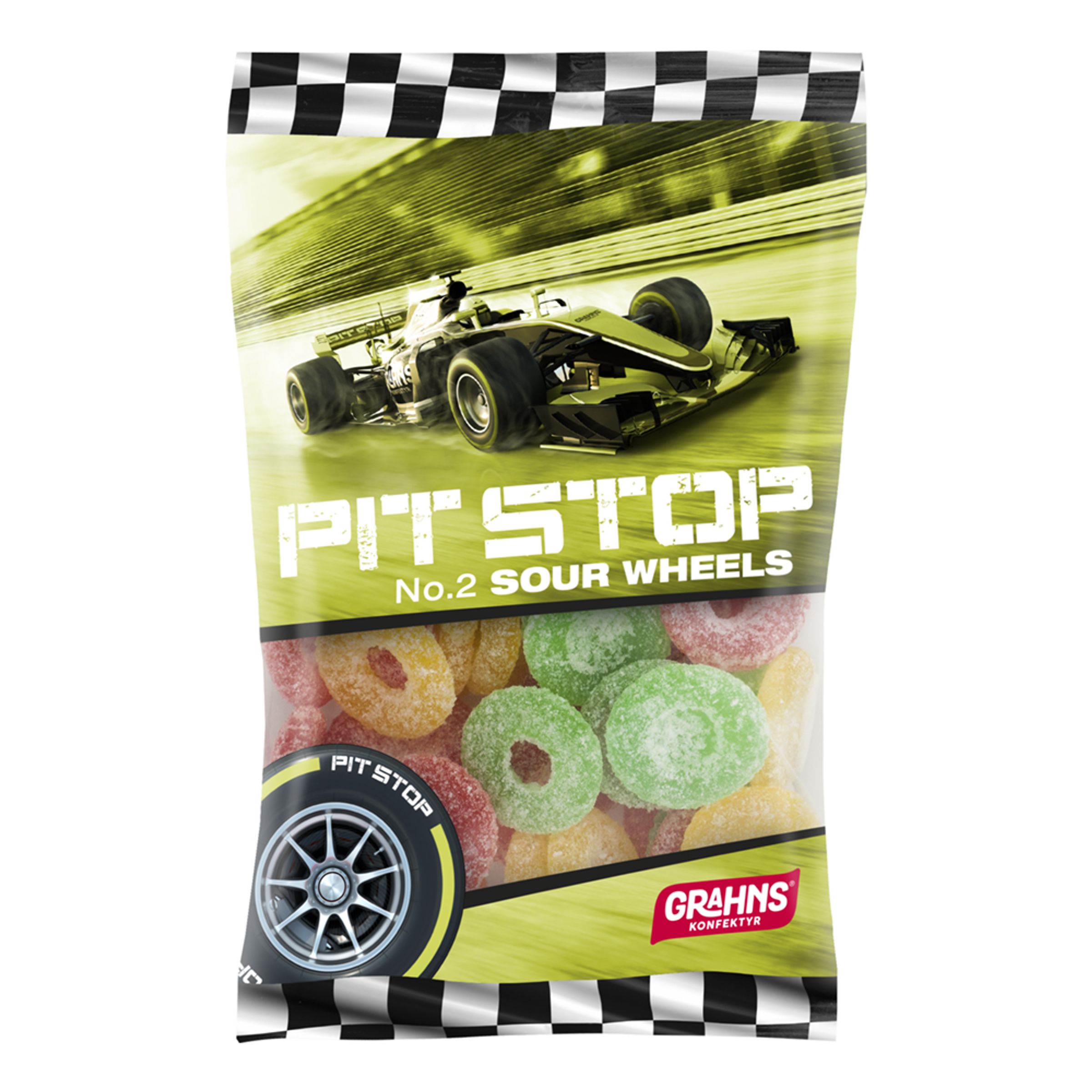 Pit Stop Sour Wheels - 100 gram