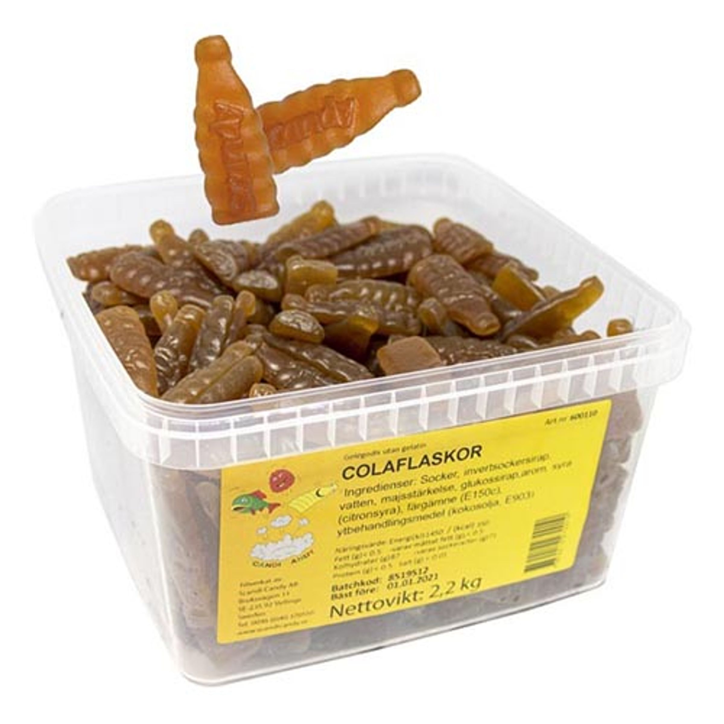 Colaflaskor Lösvikt i Burk - 2.2 kg