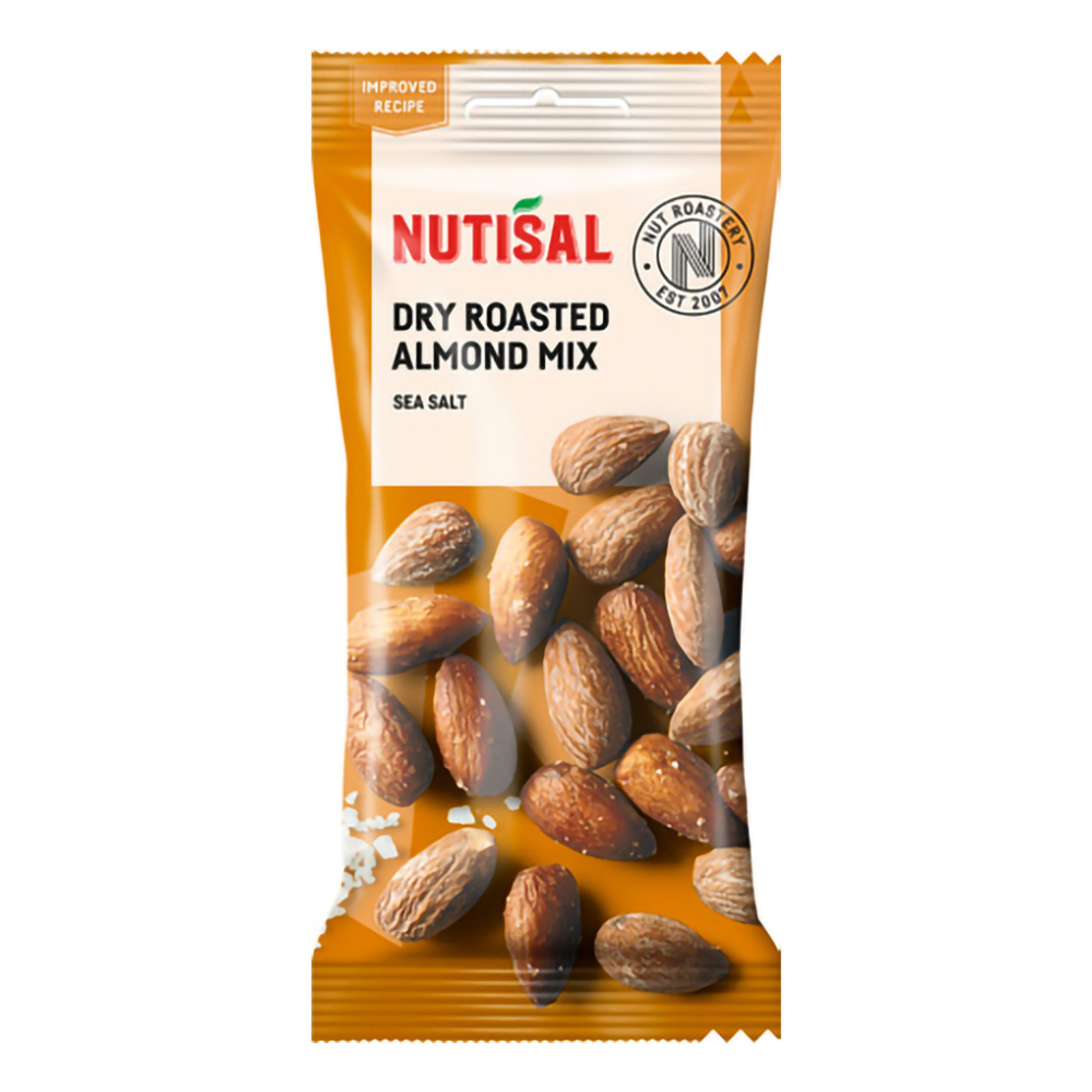 Nutisal Rostade Mandlar i Påse - 60 gram