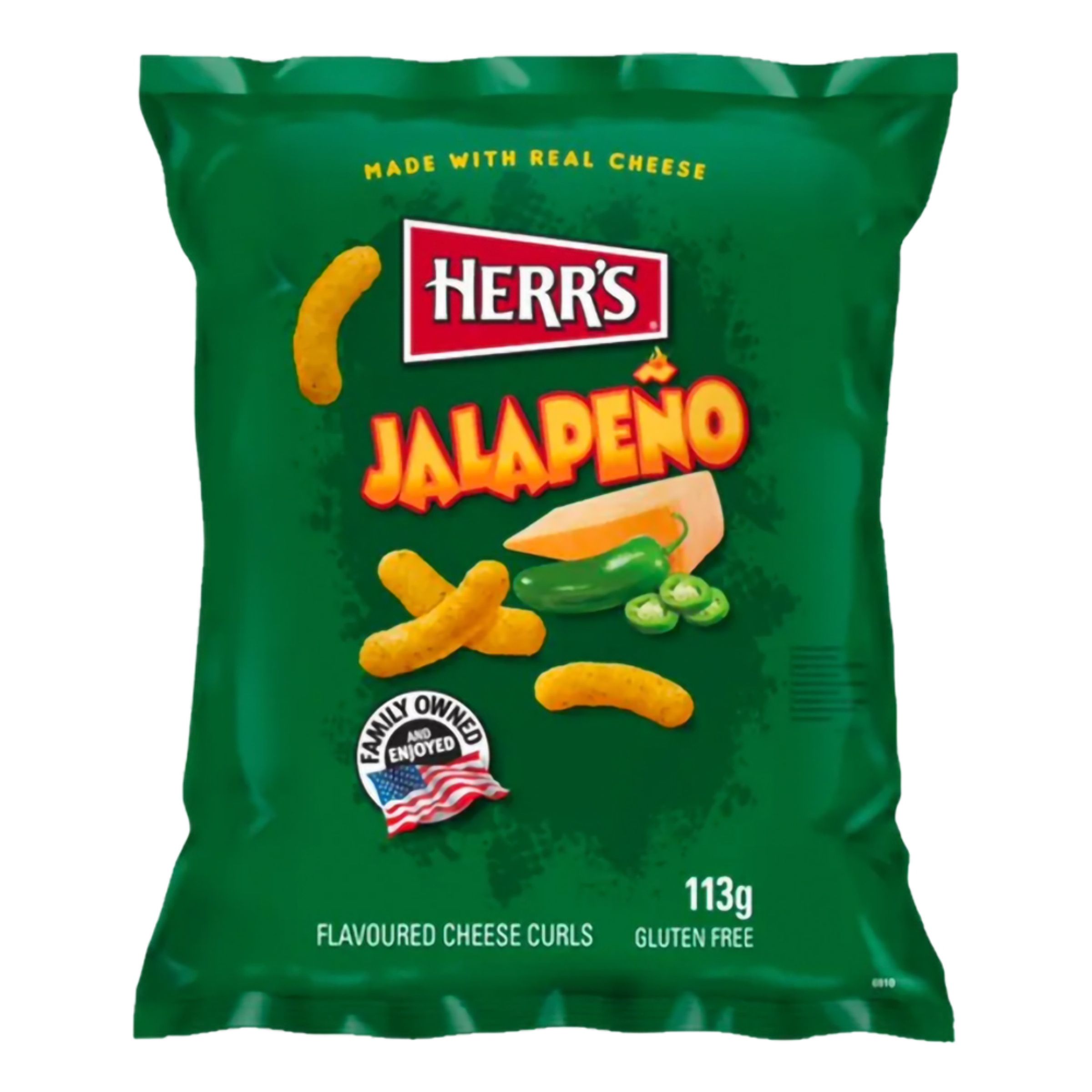Herr's Jalapeno Cheese Curls - 113 gram