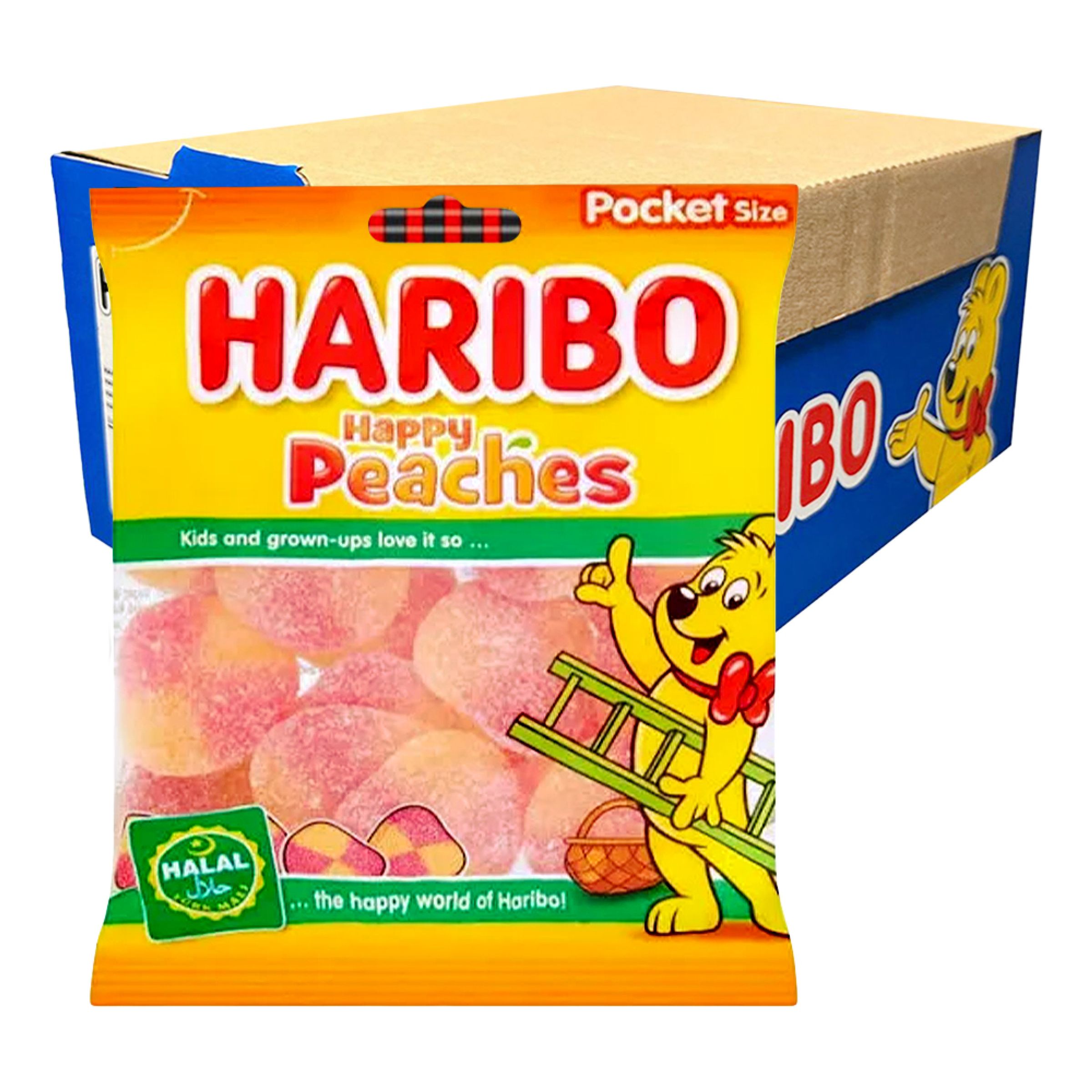Haribo Persikor Godispåsar Storpack - 24-pack