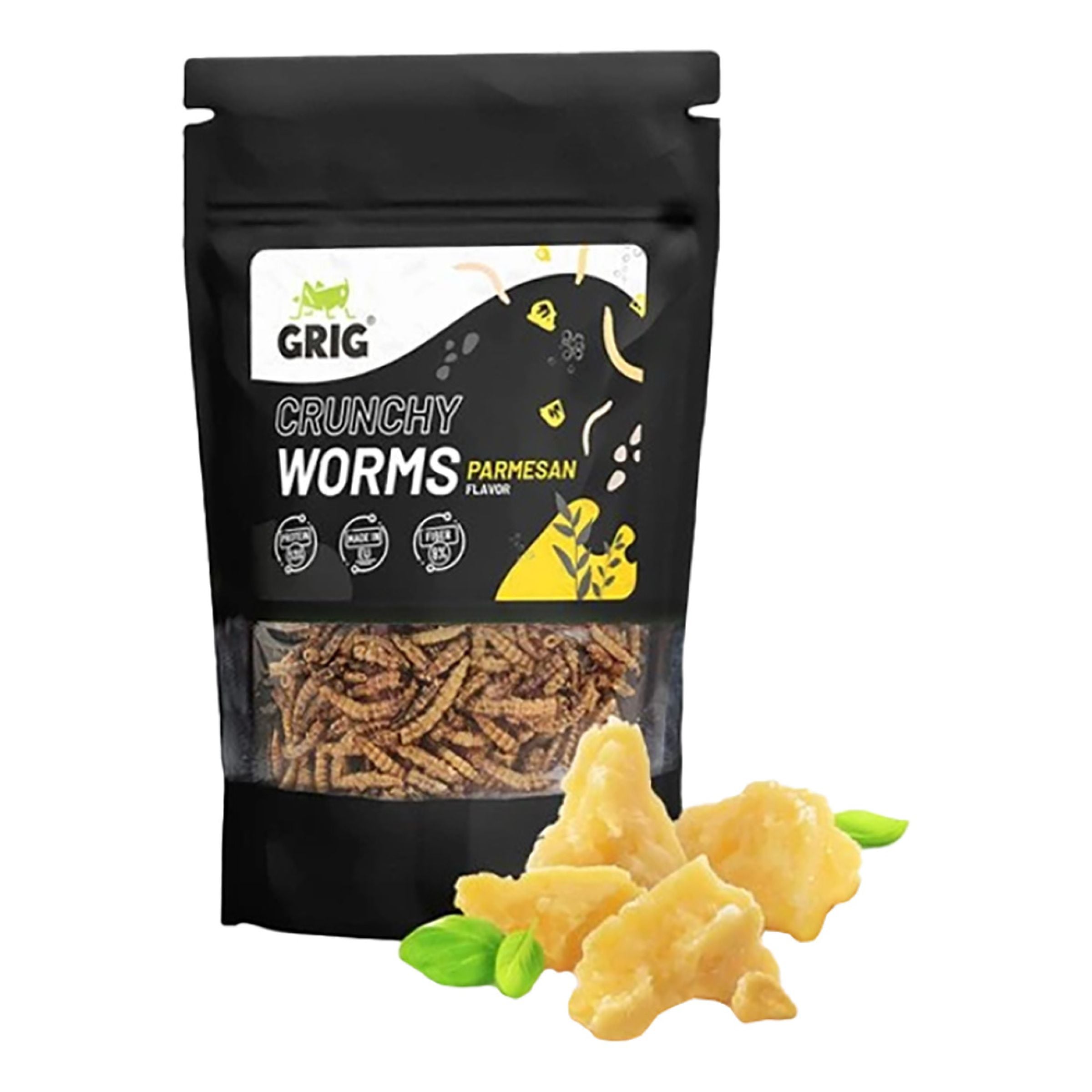 Grig Crunchy Worms Parmesan - 20 g