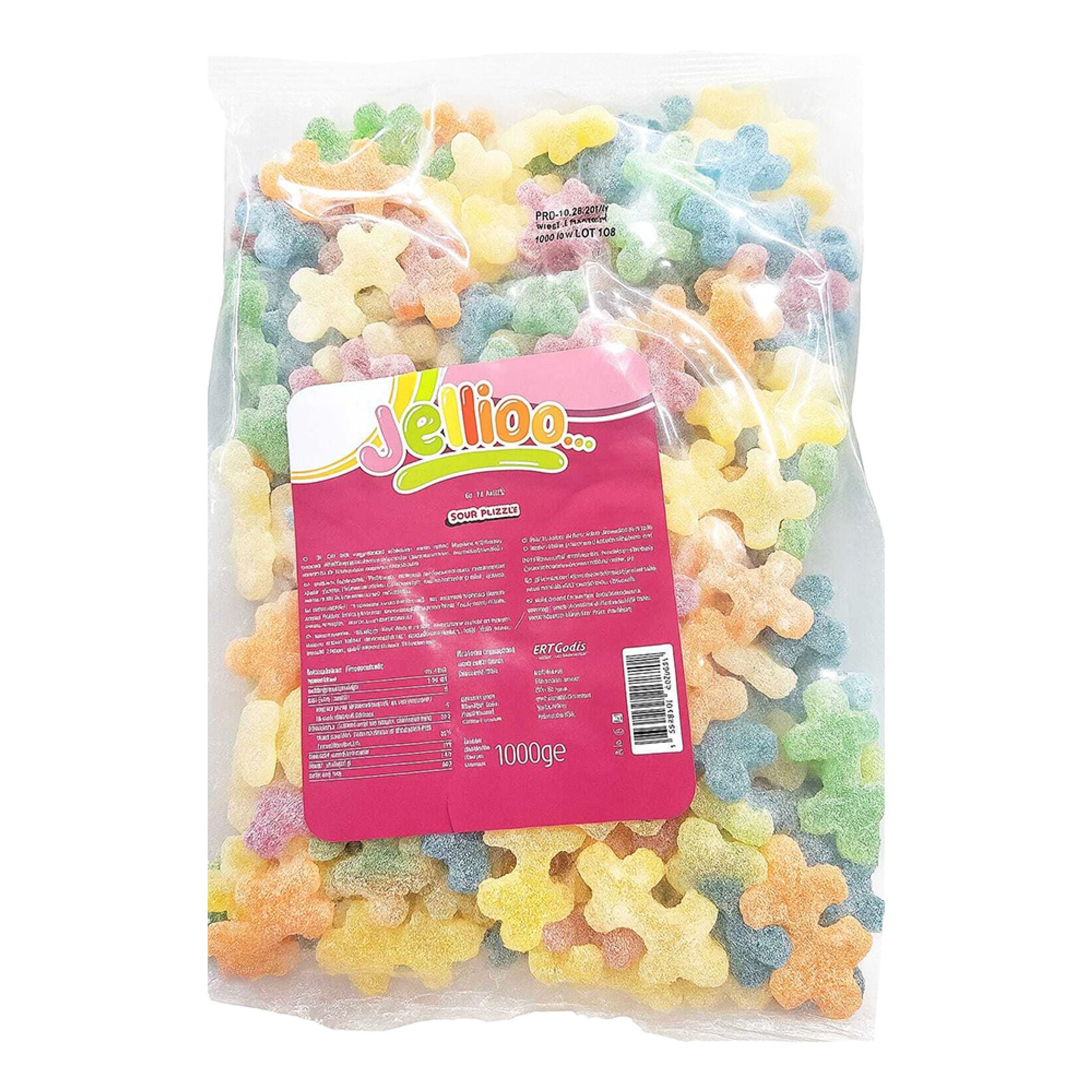 Jellioo Puzzle Sour Storpack - 1 kg