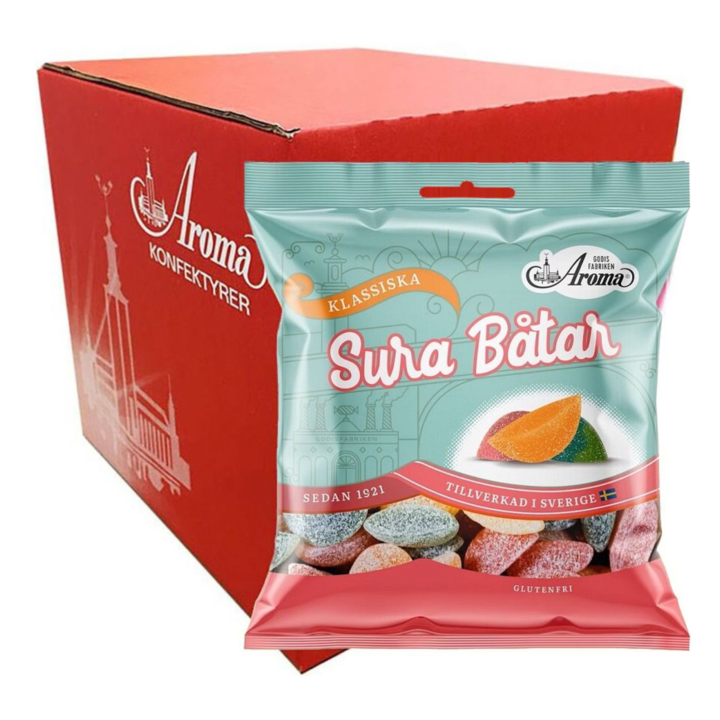 Aroma Sura Båtar i Påse Storpack - 20 x 80 g