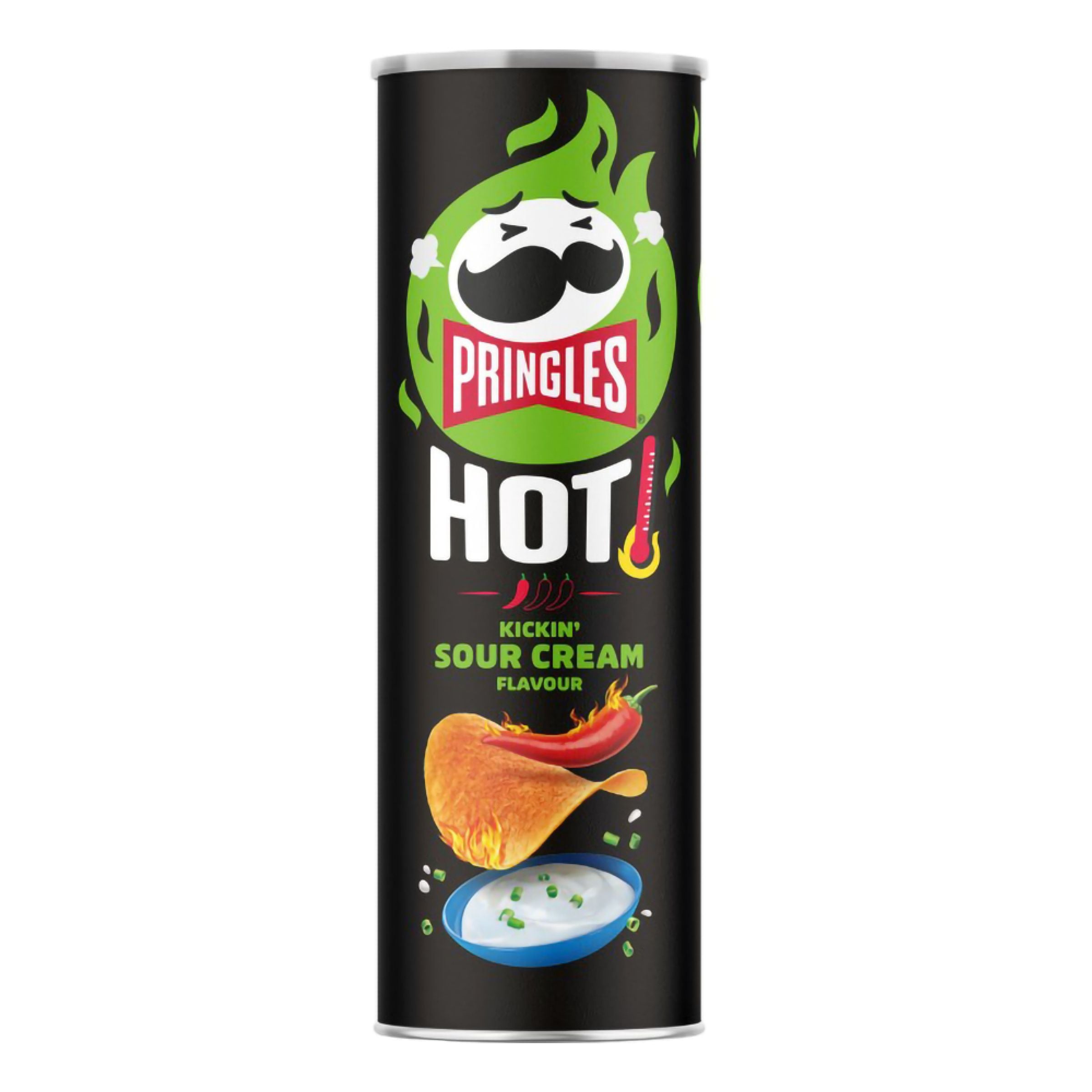 Pringles Hot Kickin' Sour Cream Chips - 160 g