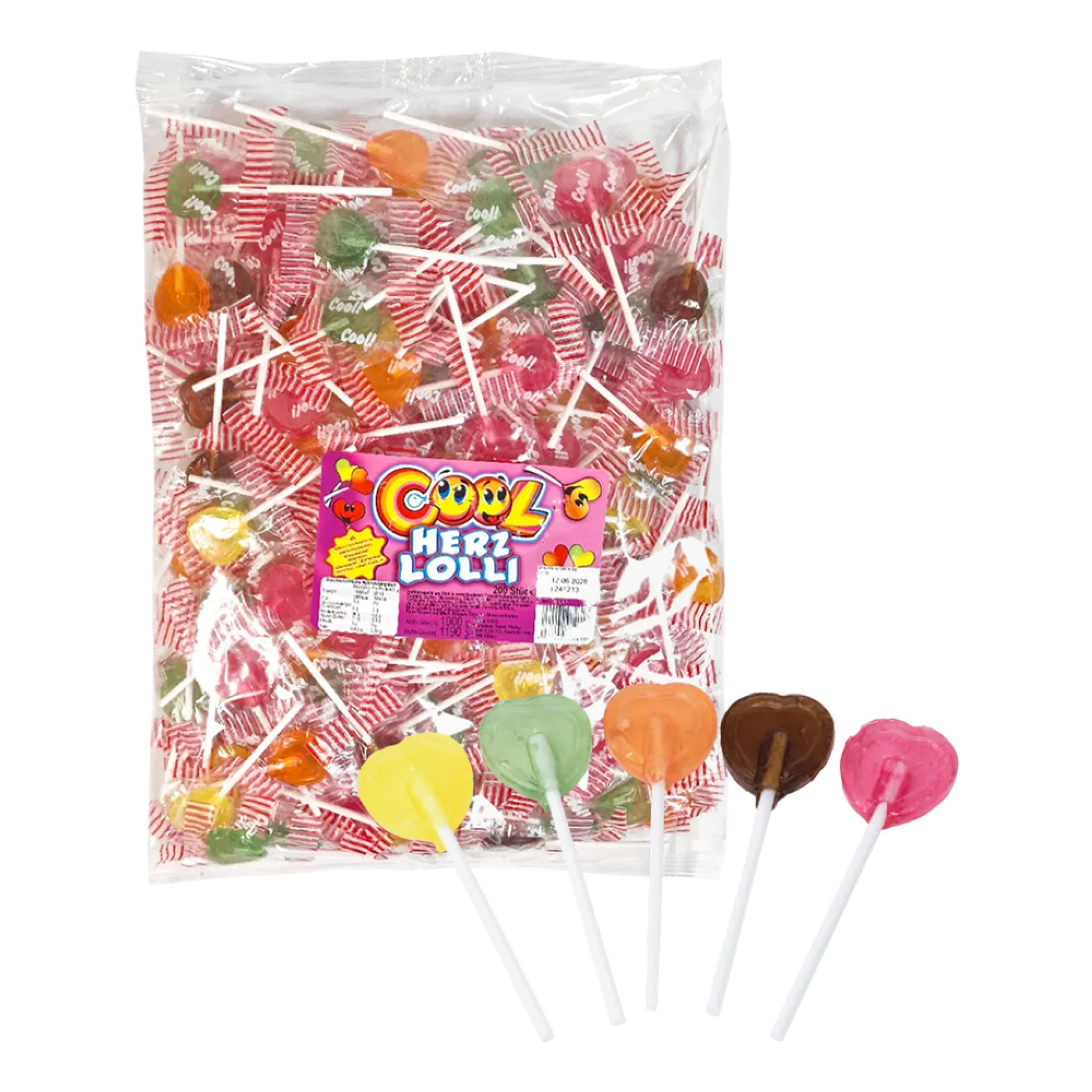 Cool Herz Lolly Storpack - 200 x 5 g