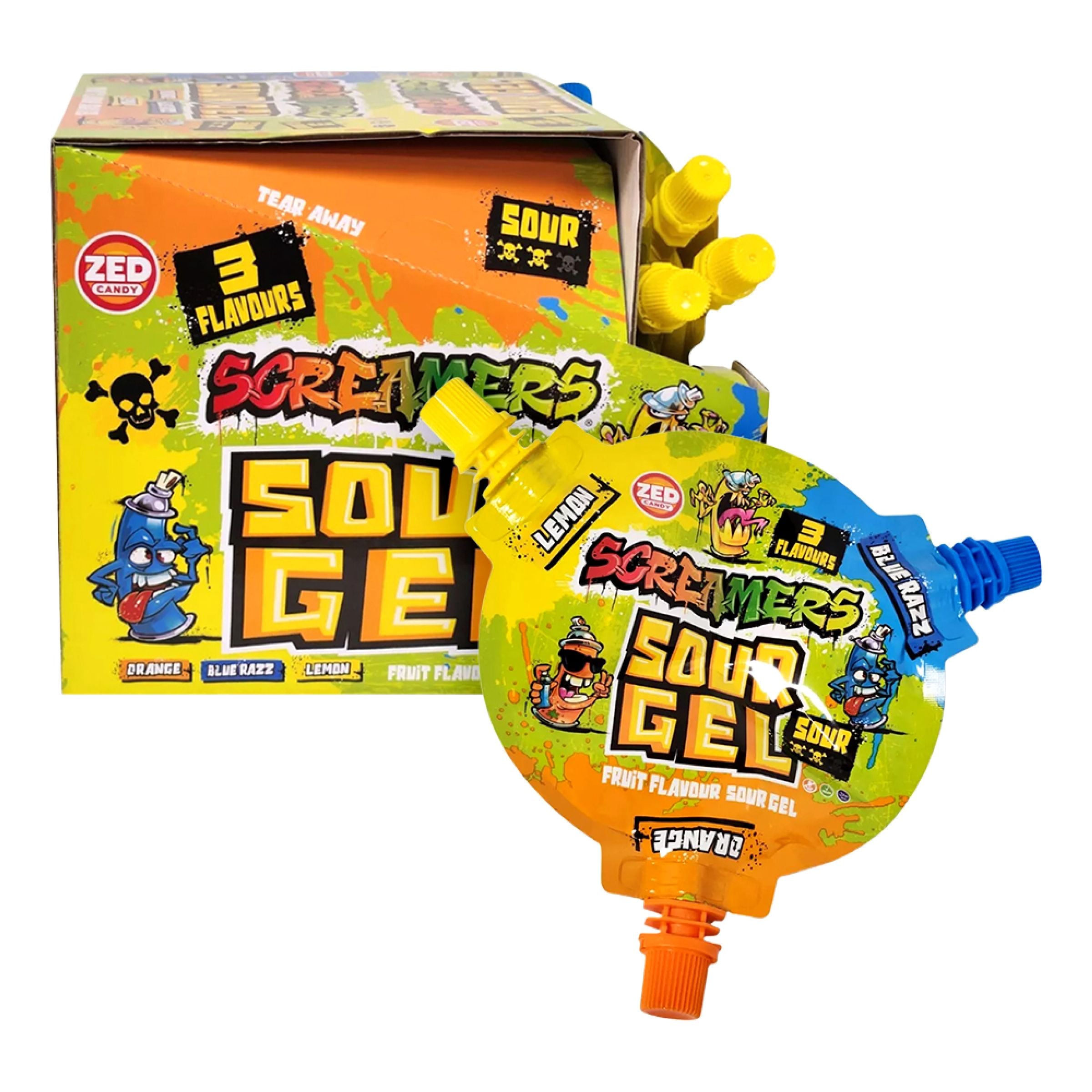 Screamers Sour Gel Storpack - 12 x 45 g