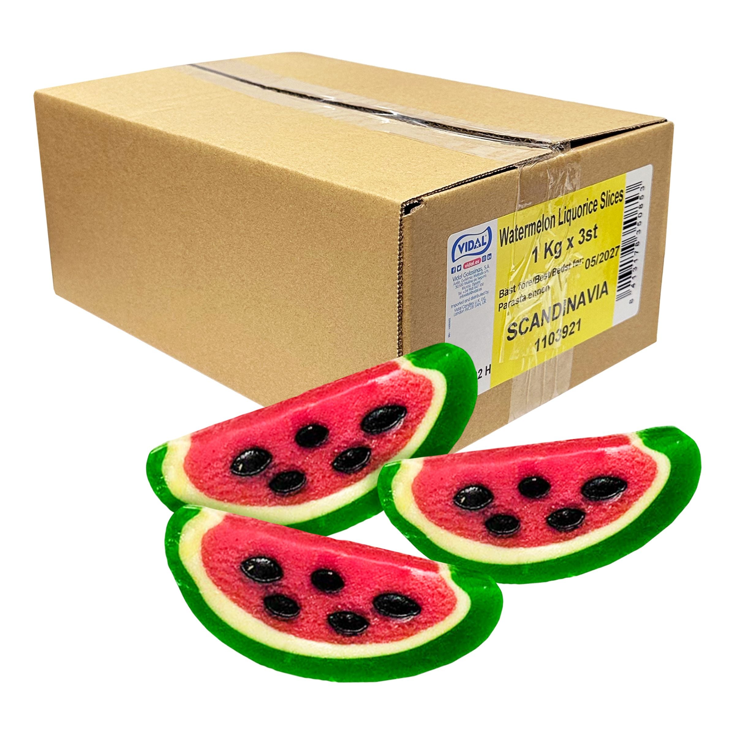 Watermelon Liquorice Slices Storpack - 3 kg
