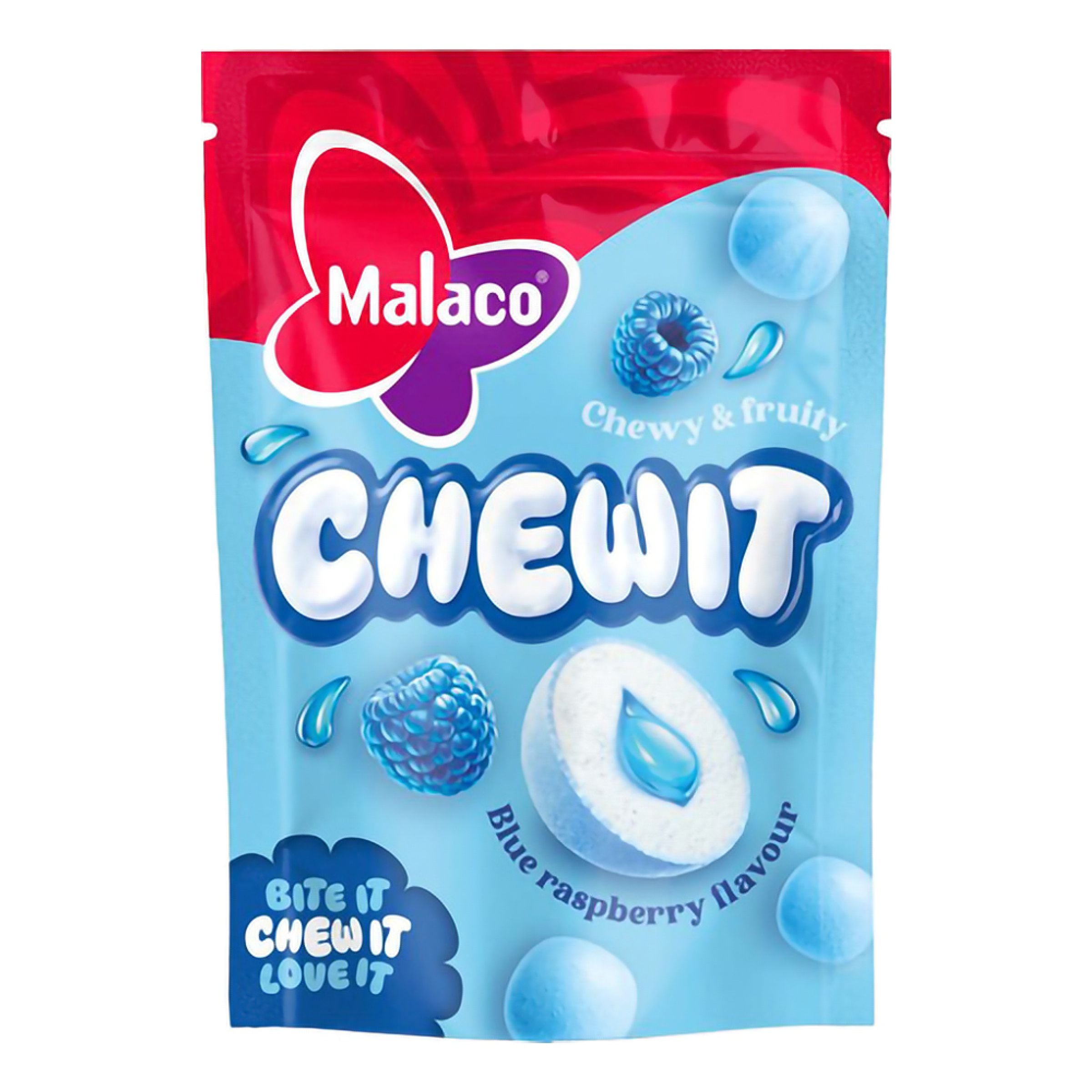 Malaco Chewit Blue Raspberry - 115 g