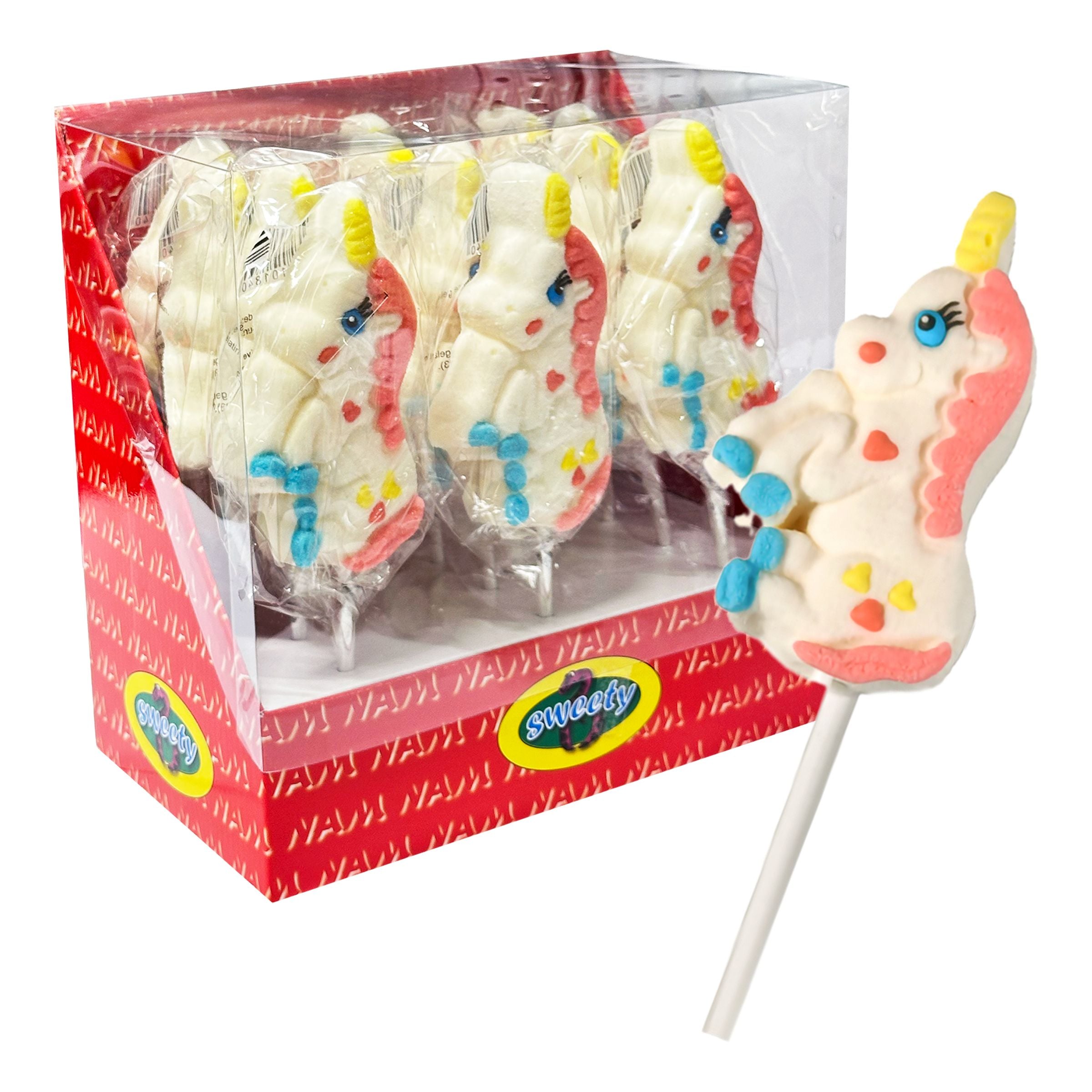 Klubba Marshmallow Unicorn Storpack - 12 x 75 g