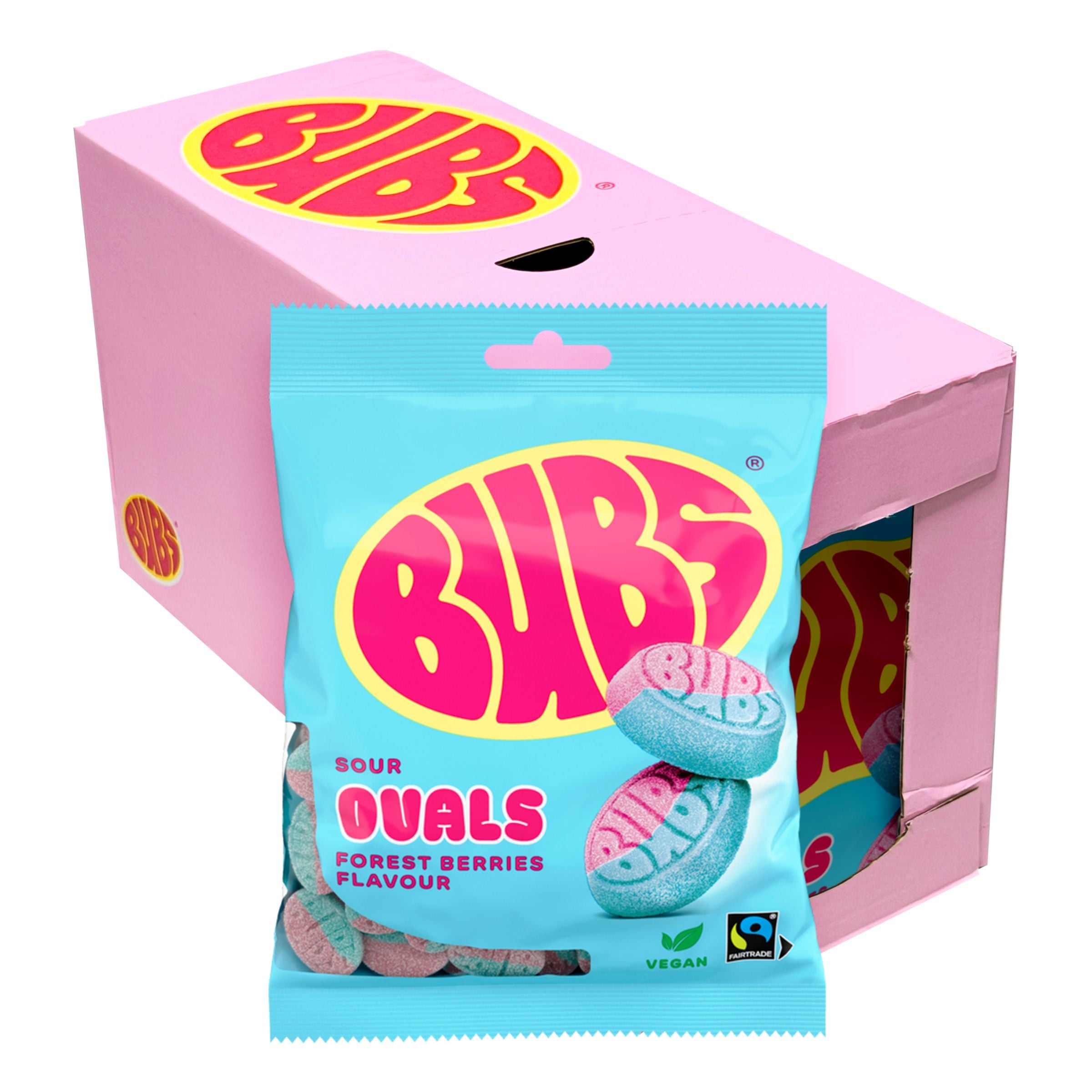 BUBS Forest Berries Ovals Storpack - 12 x 90 g