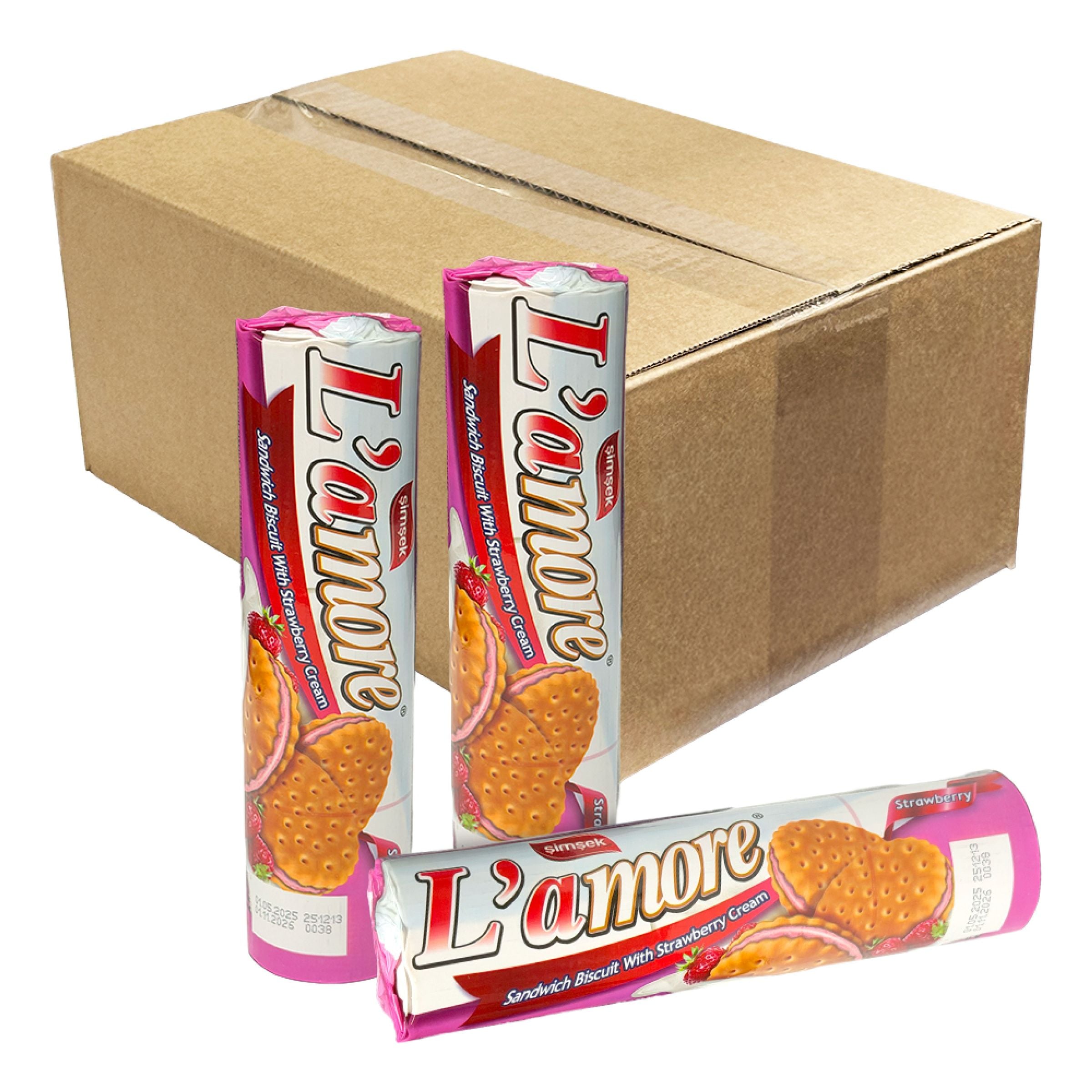 Simsek Dubbelkex Jordgubbe Storpack - 24 x 150 g