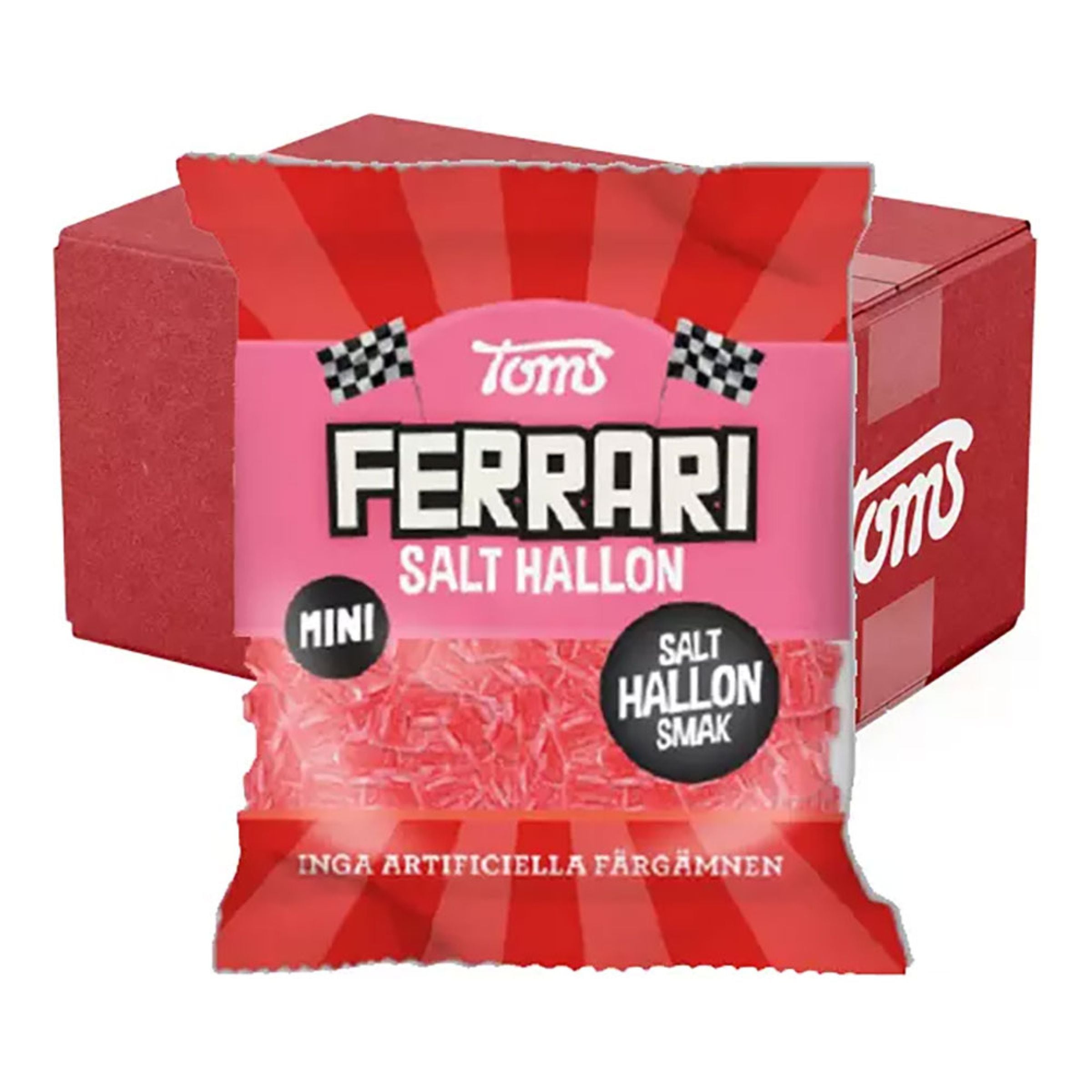 Toms Ferrari Mini Salt Hallon Storpack - 15 x 80 g