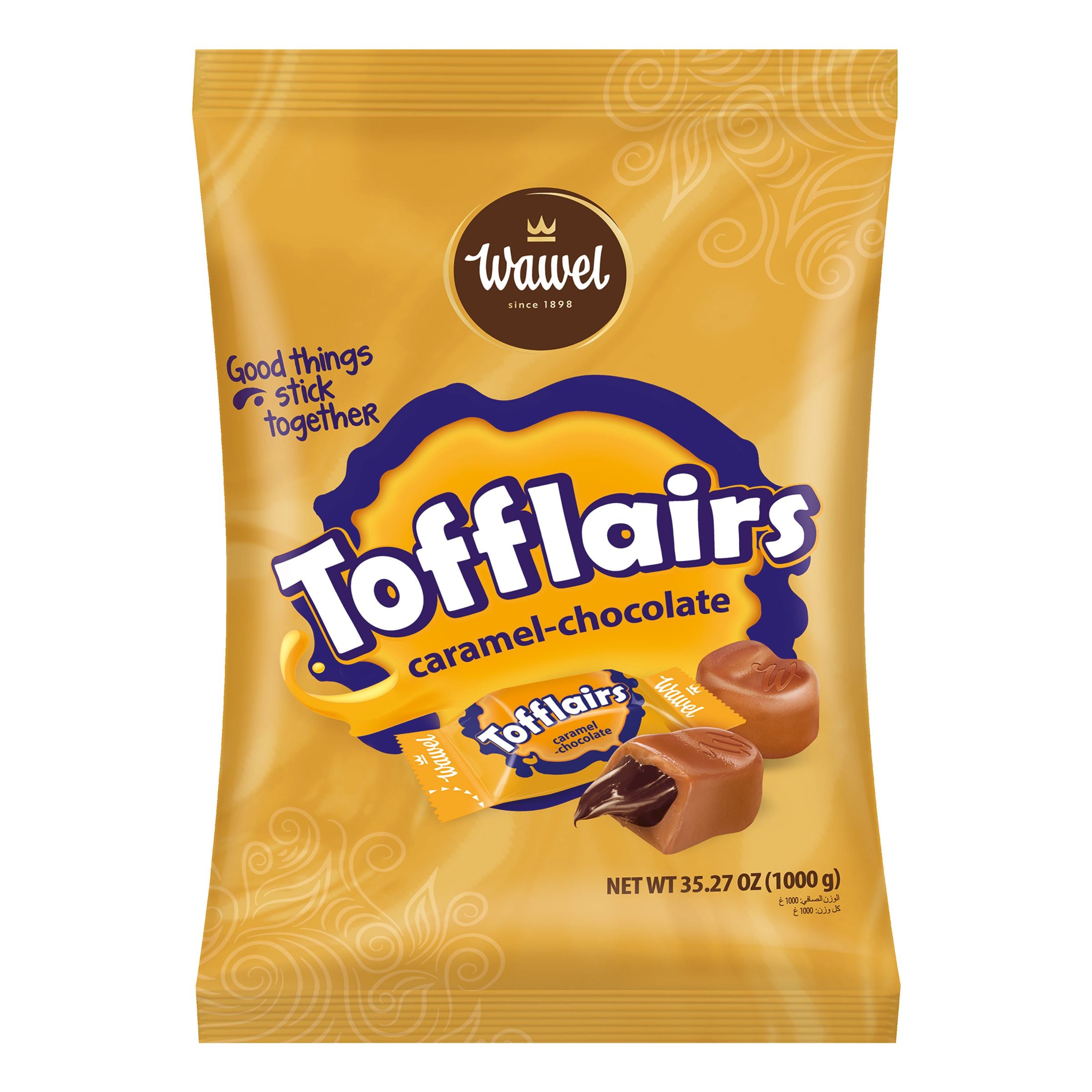 Wawel Tofflairs Karamell-Choklad Storpack - 1 kg