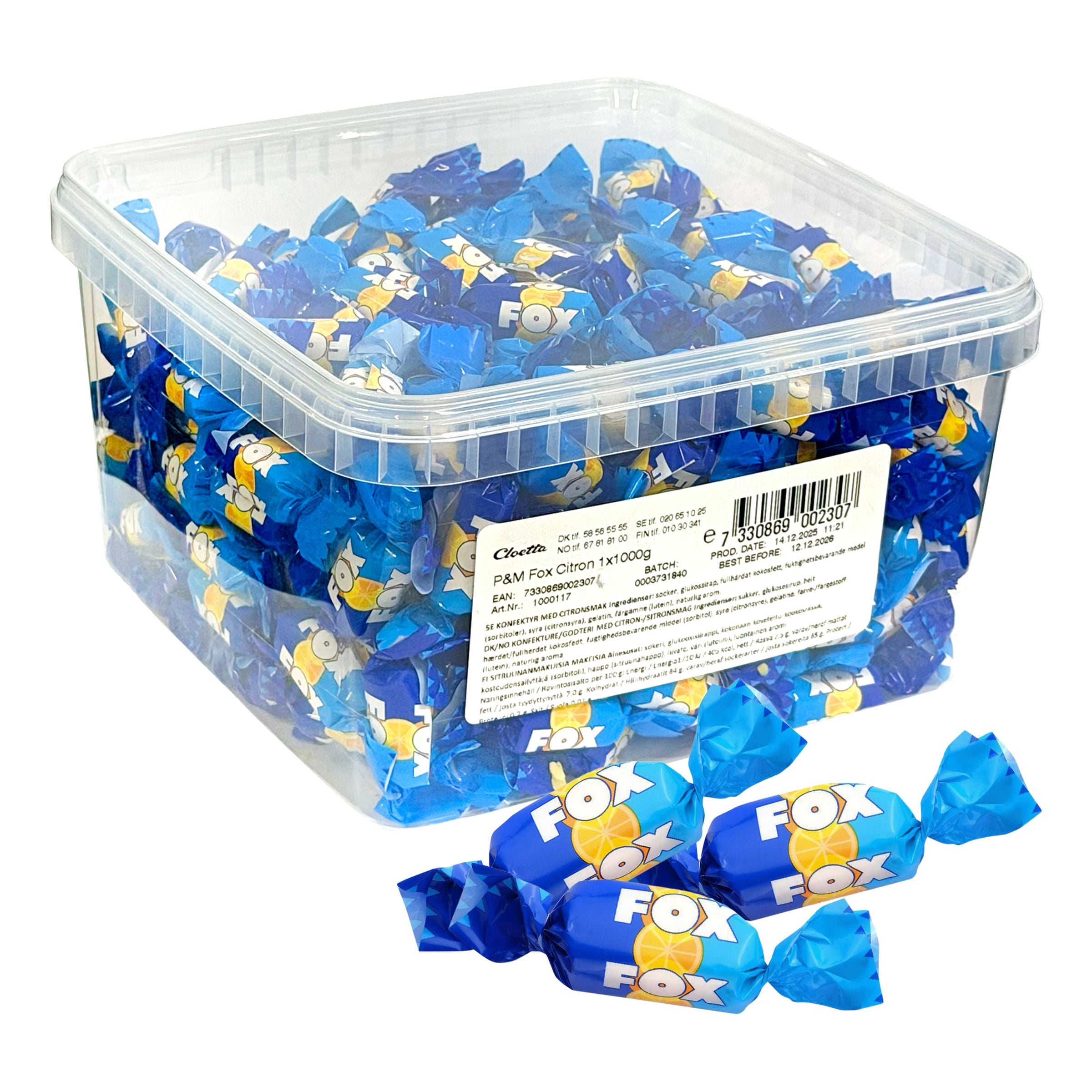 Malaco Fox Citron Storpack - 1 kg