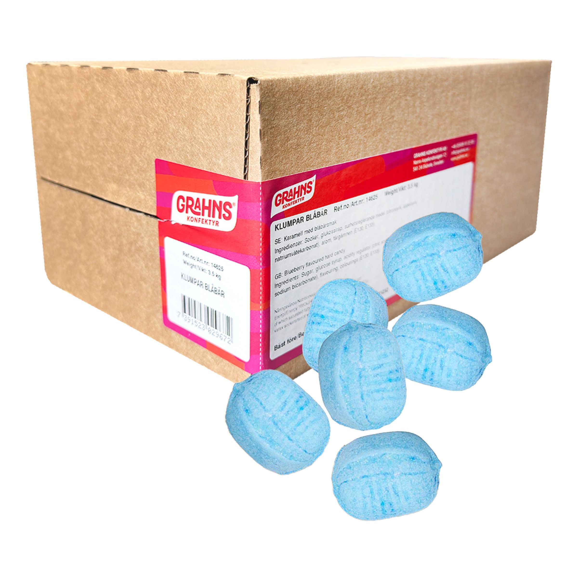 Grahns Klumpar Blåbär Storpack - 3,5 kg