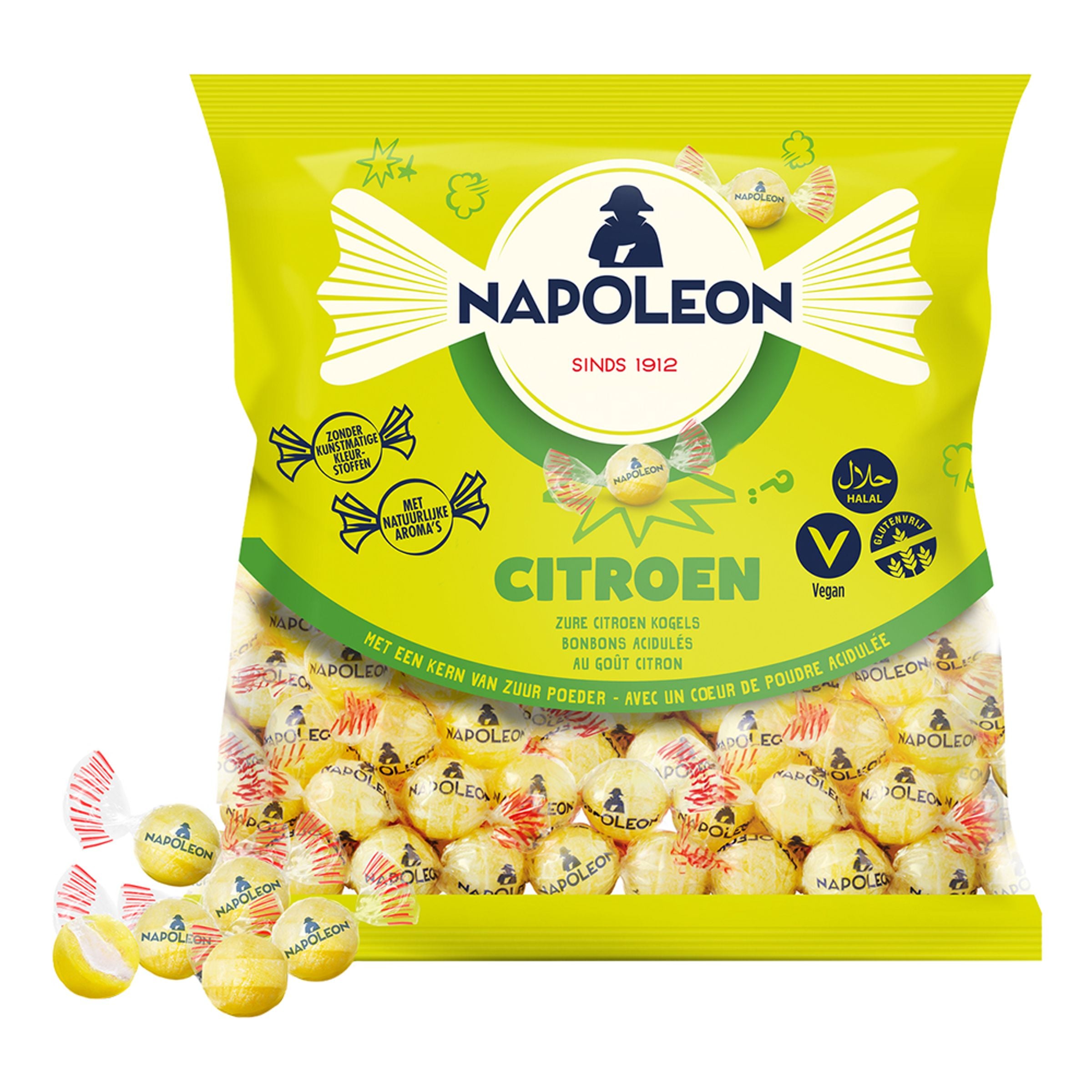 Napoleon Kanonkulor Citron Storpack - 1 kg