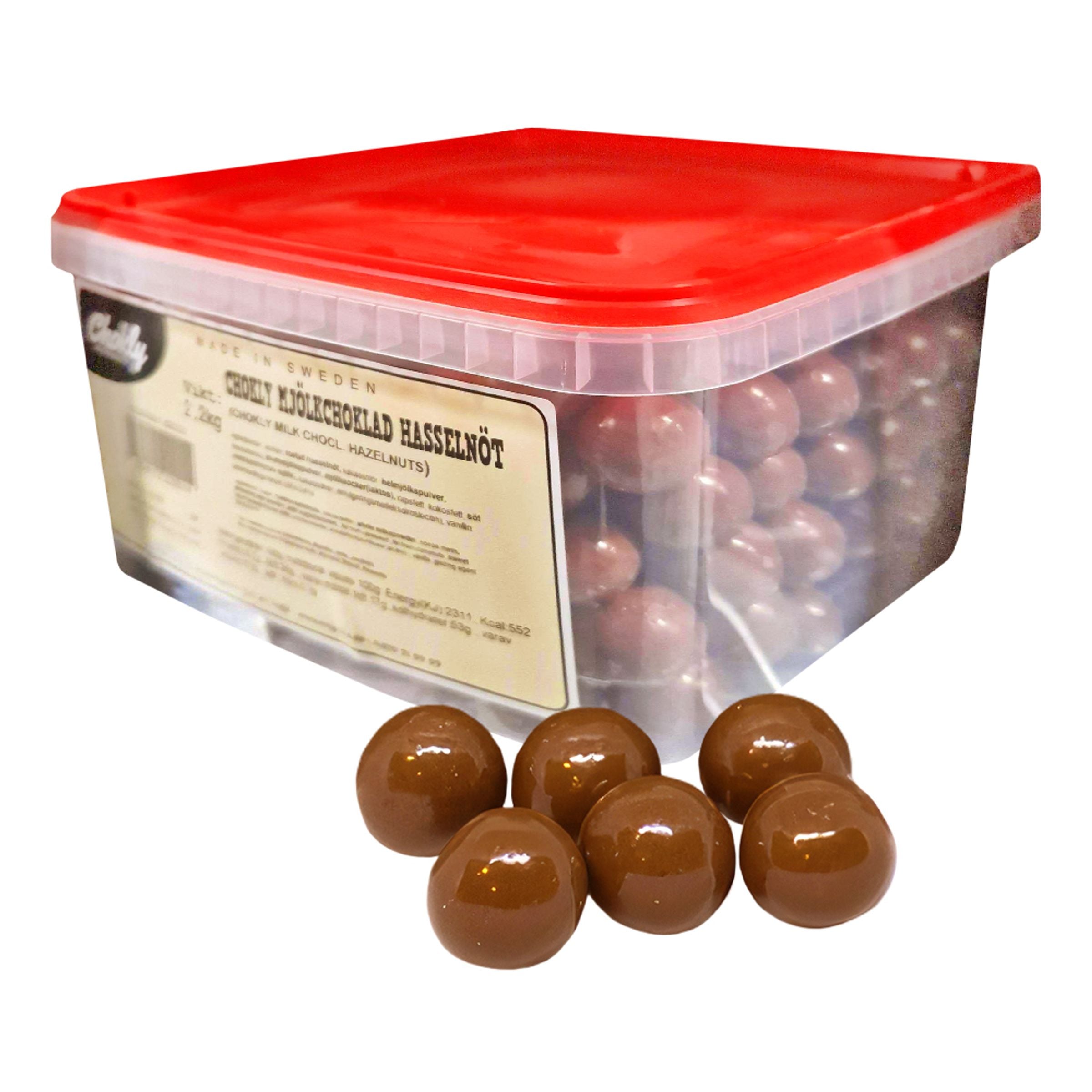 Chokly Mjölkchoklad Hasselnöt Storpack - 2,2 kg