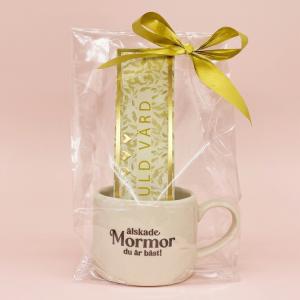 Presentset Mugg Mormor & chokladpraliner i cellofan - Presenteriet