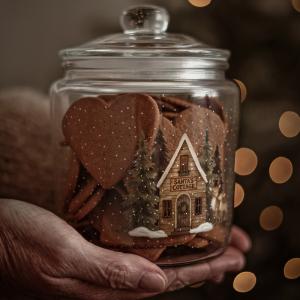*FÖRBOKAS* Glasburk Santas Cottage, Liten - Majas lyktor/ Barncancerfonden